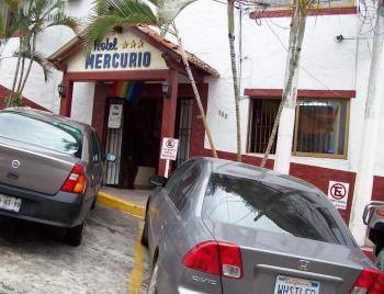 Dave Clingman's car in front of Hotel Mercurio in Puerto Vallarta