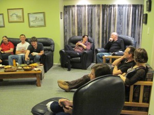 WhartonFamilyWatchingRugbyWorldCup2011