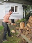 Andrew J. Wharton Splitting Firewood