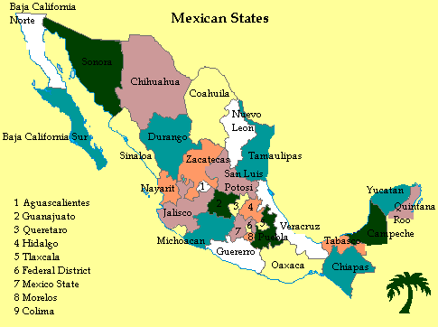 Mexico States for Time Zone Refresh